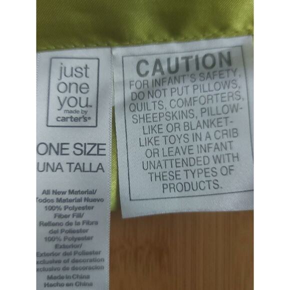 Carter's Just One You Lovey Rattle Security Blanket Pink Baby Soother Comfort - Picture 5 of 6